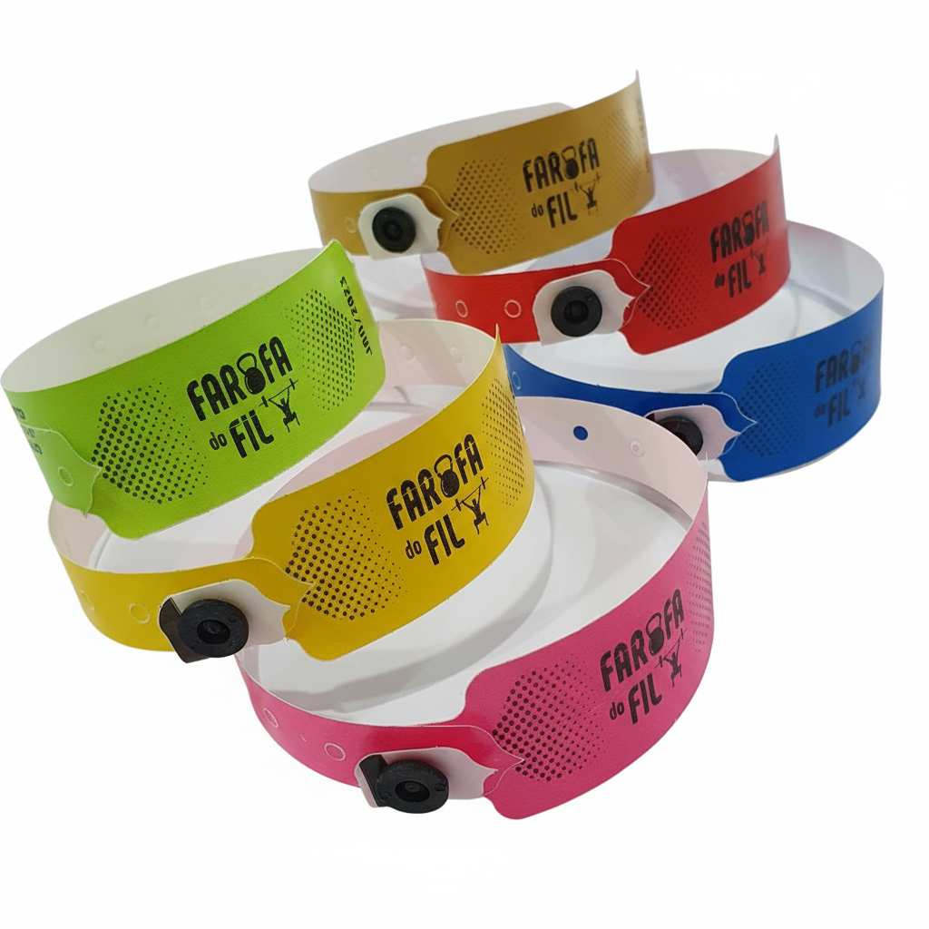 Pulseira PVC Wide com Botão